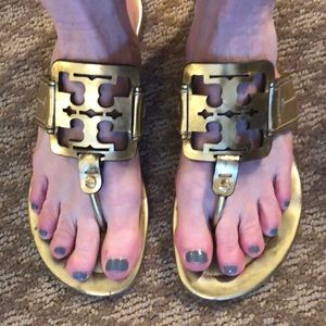 Authentic Tory Burch square Miller sandals